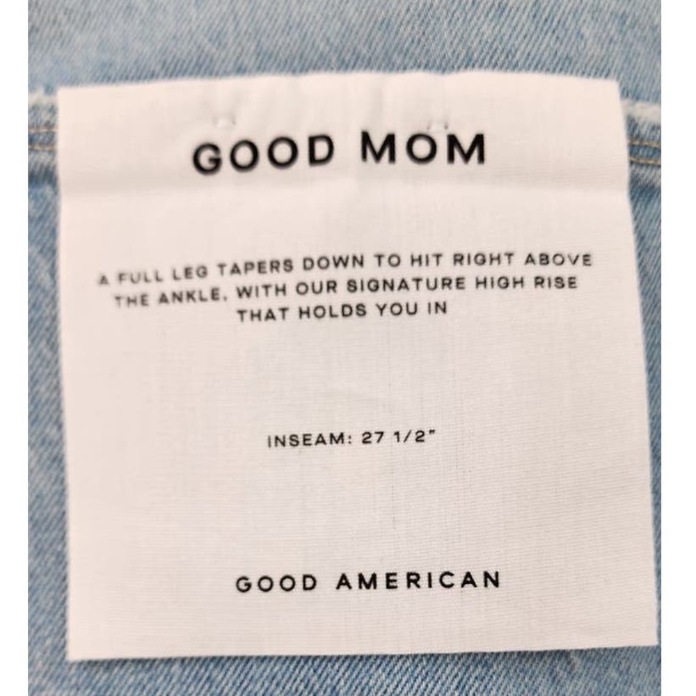 New NWT Good American Good Mom Jeans Size 20 Light Wash - Picture 11 of 16